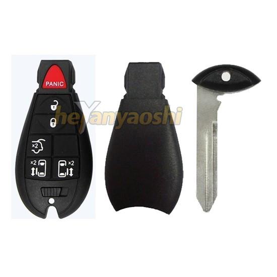 Buy Chrysler 6Buttons Smart Key Shell with Emergency Key Insert at wholesale prices