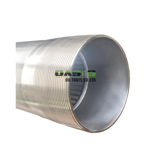 Highly Wire Wrapped Screen for Water Well Systems V-Shaped Wire 0.5mm Slot Size 65% Open Area SS304L Material 5.8m Unit Length BTC End Connection