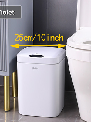 16L/5.3 Gallon Square Automatic Kitchen Garbage Bin Motion Sensor Plastic Smart Trash Can Trash Bin