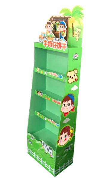 Buy OEM ODM Cardboard Shelf Display Racks at wholesale prices