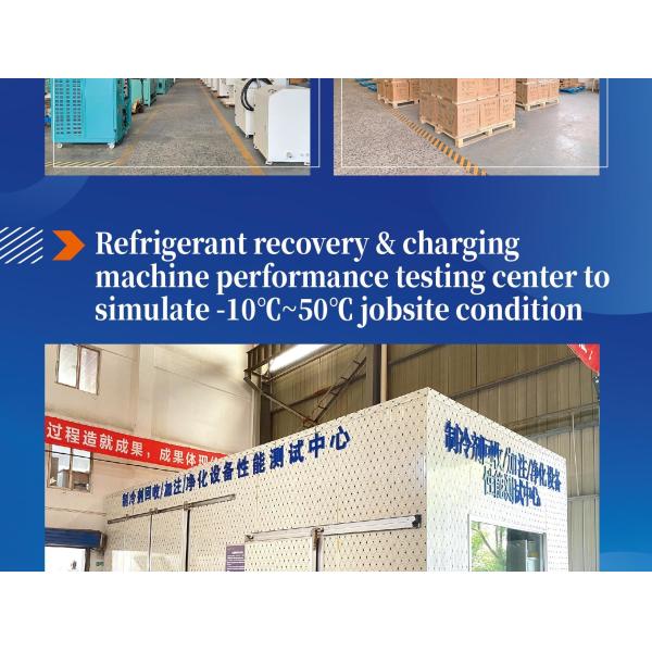 R134a Chiller Refrigerant Recharge Machine Vapor Recovery Unit Fully Automatic Ac Recovery Charging Machine