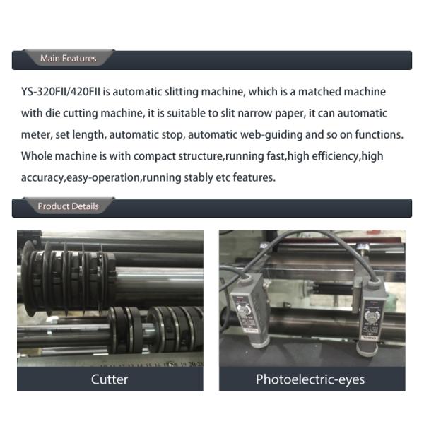 2kw Automatic Label Slitter Label Slitting Machine With Rewinder