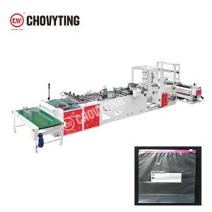 ISO PE PP CPP hot side seal Zip Lock Bag Making Machine 120PCS/Min
