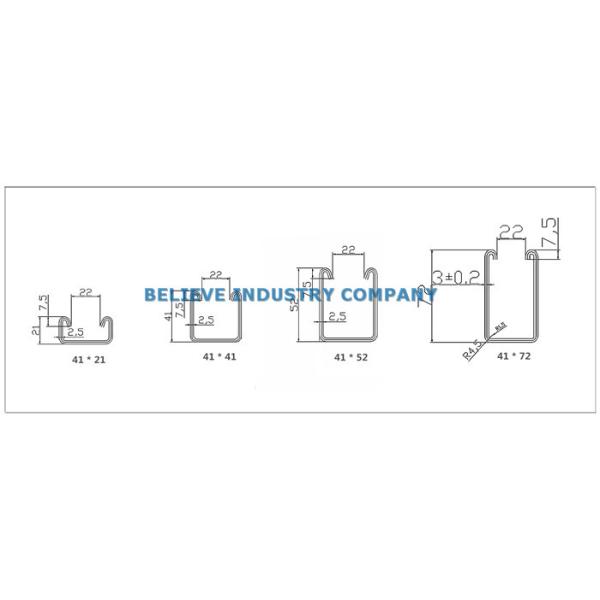 Solar Post Galvanized Strut Roll Forming Machine Slotted Profile Use CE Certified