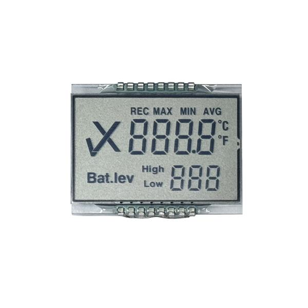 Buy TN Positive Reflective Monochrome Black Digits Custom Segment LCD Display at wholesale prices