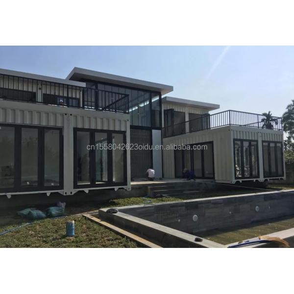 Office Modified Shipping Container for Outdoor Company Steel Modular Double-Story Prefabricated Combination Container Houses