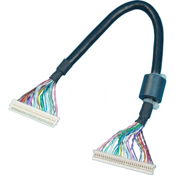 Power Cable 2 Wire Custom Wiring Harness Assembly with PVC Tube and Copper Conductors