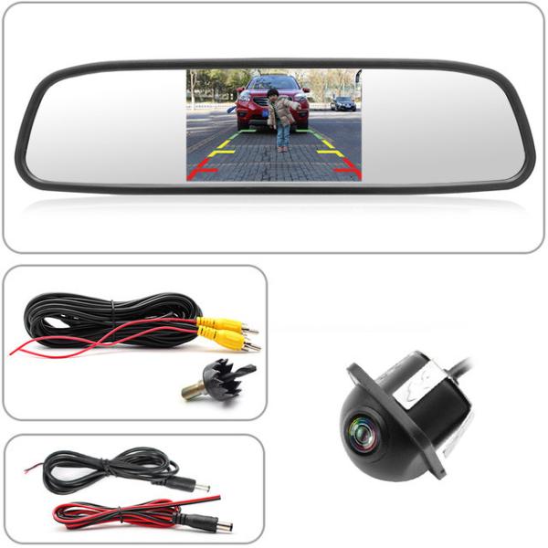 Buy Night Vision Car Backup Camera Mirror 5'' Display Size Color CCD 7070 Image Device at wholesale prices