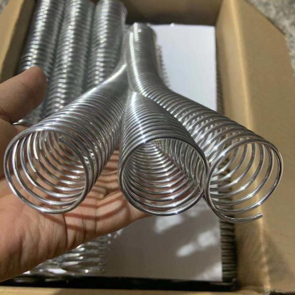 Buy Wire Diameter 2.0mm Electroplating Notebook Silver Spiral Binding Coil at wholesale prices