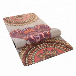 China Non - Slip Durable Rubber Sheet Roll Suede Women Beginners Yoga Mat on sale