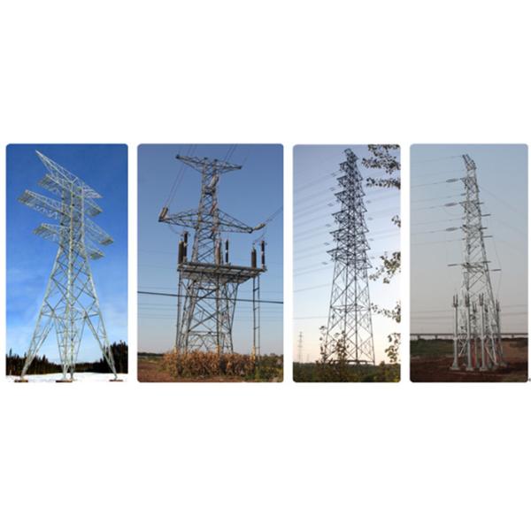 Overhead Transmission Line Steel Tower, Dead End Cable Tower for Power Transmission Line