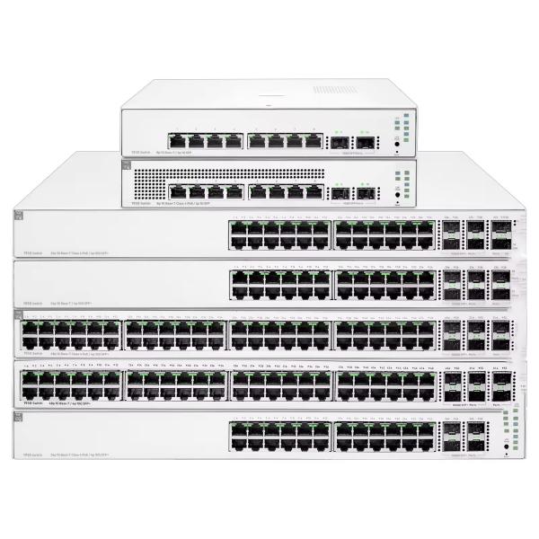 Customized Instant on 1930 24G Class4 PoE 4SFP/SFP 195W JL683A Network Switch with High Switch Capacity and SNMP Function