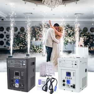 China 750W Wireless DMX Control Cold Pyro Sparkler Fireworks Fountain Machine For DJ Stage Wedding Party Cold Spark Machine on sale