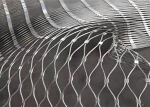 Quality Lightweight Architectural Wire Mesh Ferrule Type Flexible Stainless Steel Wire Rope Mesh for sale
