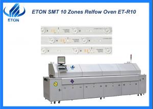 Quality 10 heating zones Lead-free solder  50-700mm  PCB width Reflow oven machine for sale