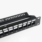 Blank Network Patch Panel Unshielded RJ45 24 Port 1U Patch Panel