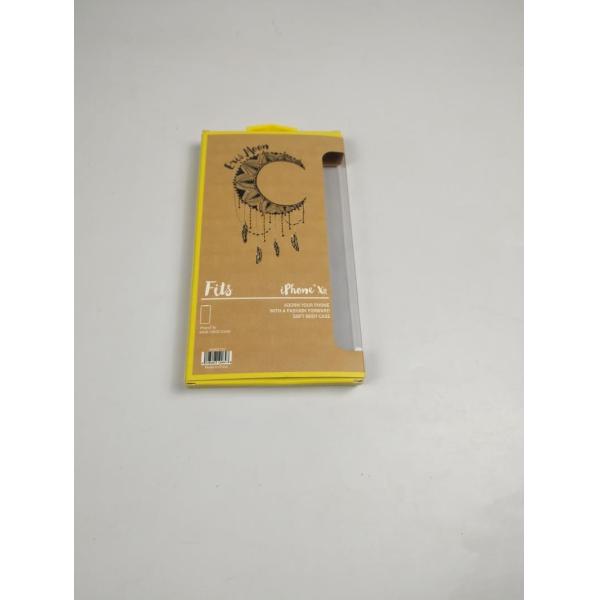 Custom Mobile Phone Case With Window , Folding Color Print Hot Stamp Electronics Packaging Box