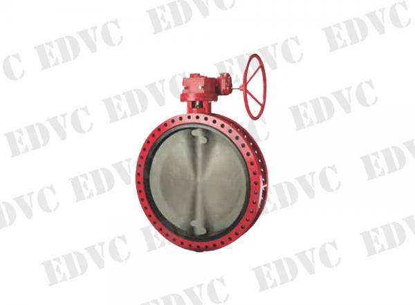 Buy Ductile Iron Large Butterfly Valves Resilient Seated PTFE Lined For Wastewater at wholesale prices