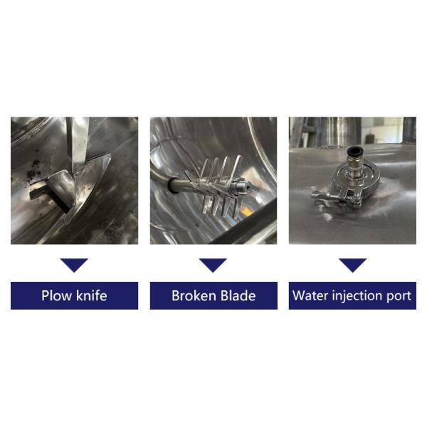 High Mixing Accuracy Plow Mixer for Different Particle Sizes and Densities