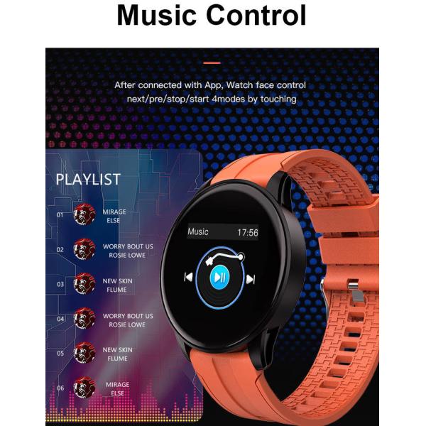 IP67 Bluetooth IOT Devices Screen Touch Smartwatch PPG Music Control For Women