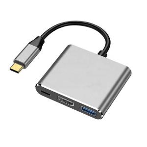 China 3-In-1 USB C Type C Multi-function Hub To USB-C PD HDMI USB 3.0 Adapter Converter Cable on sale