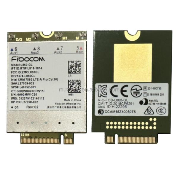 L860GL-16 Fibocom is a multimode LTE 3G / 4G & WCDMA module that provides Gigabit LTE speed