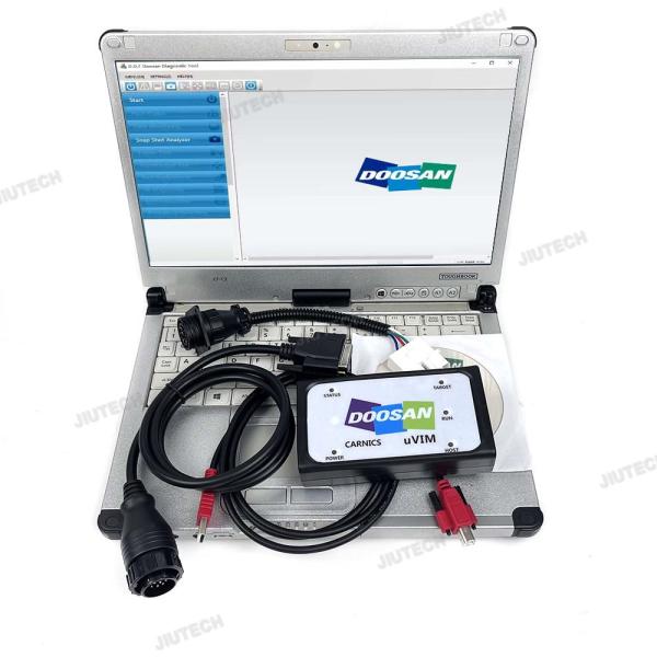 Doosan Diagnostic Tool with 2024 Software Version for Excavator Heavy Industry Engine System SCR DPF DMS-5 DCUECUG2 on Win 10 Professional Edition