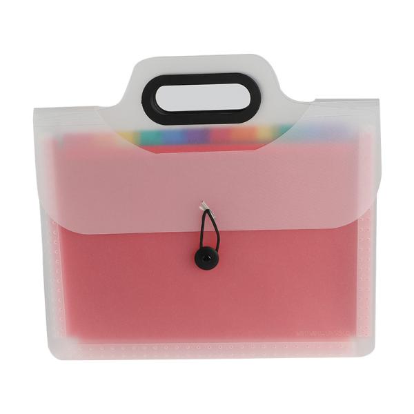 Buy 12 Pocket A4 PP Folder Portable Waterproof and Convenient Index Storage Solution at wholesale prices
