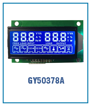 7 Segmental Digital Solar Inverter LCD Display Screen Black VA -20-70C with and Driver IC CS1621