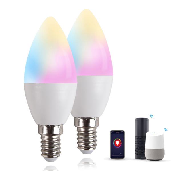Buy E14 E26 Tuya Smart Light Bulb Voice Control WiFi Bluetooth at wholesale prices