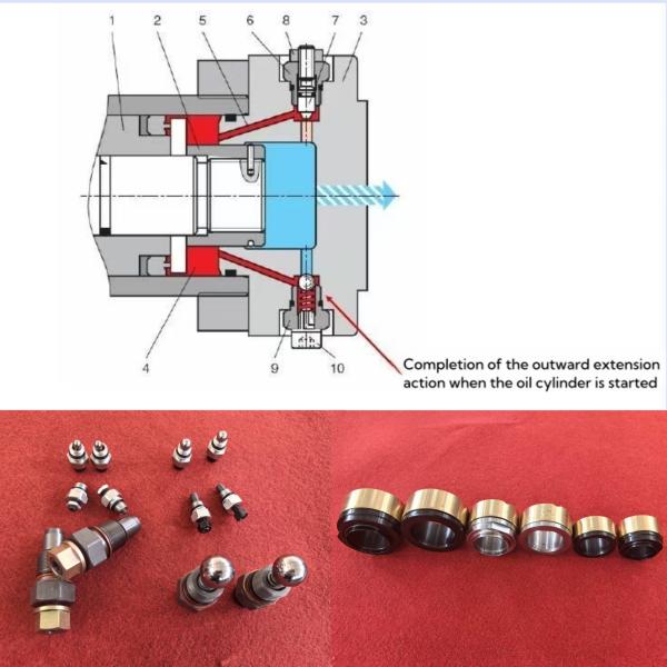 Custom Hydraulic Cylinder 70mm Rod 125mm Tube Single Acting
