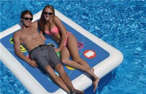 China Swimline Smart Tablet Double Float Inflatable Swimming Pool Toy Raft Water Fun on sale