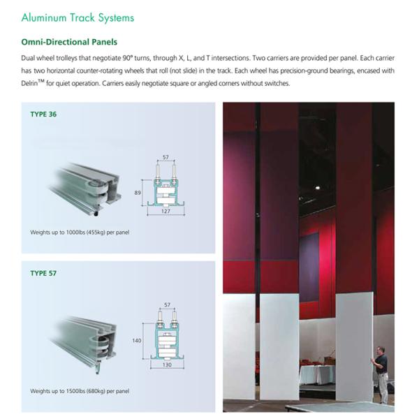 110mm Thickness Folding Partition Walls Commercial For Office Space