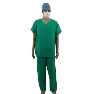 China Short Sleeves Surgical Nurse Scrub Suits Patient Doctor Medical Uniform on sale