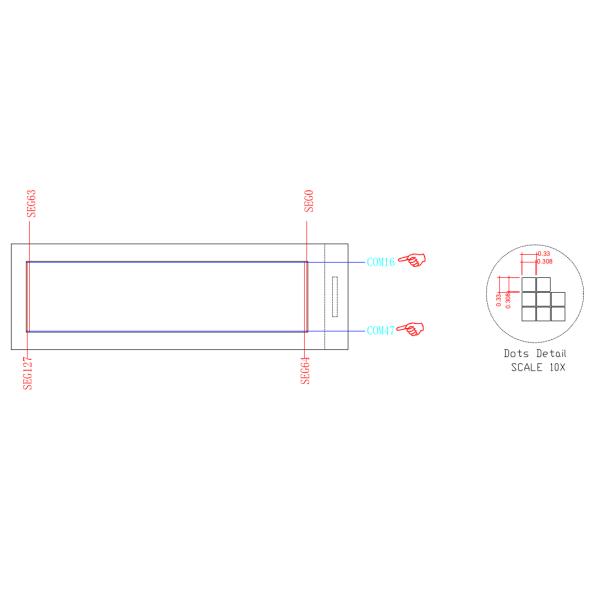 1.71'' OLED Monochrome Display With IC SSD1312 128×32 Serial Peripheral Interface