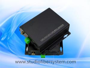 2CH analog audio over fiber extenders with Phoenix interface for remote AV system