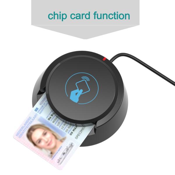 Multi-Function Contactless NFC RFID Smart Chip Card Reader/Writer USB Interface 13.56MHz Frequency SIM Credit Card Reader