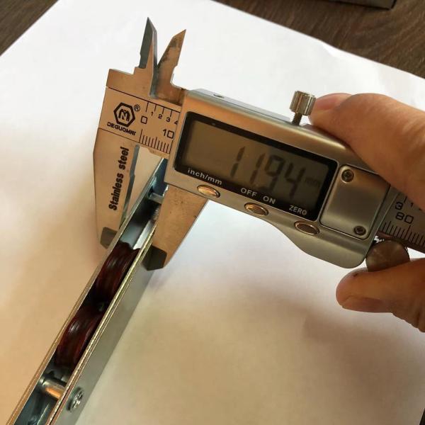 Zinc Plated Nylon Wheel 4 Roller for UPVC Sliding Doors in Office Buildings Width 12mm