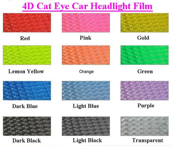 4D Car Headlight Uv Protection Film Chameleon Tint Calendered