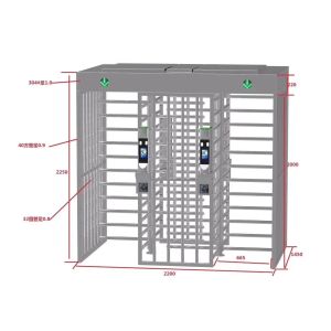 China Temperature Detection SUS 304 Face Recognition Turnstile on sale