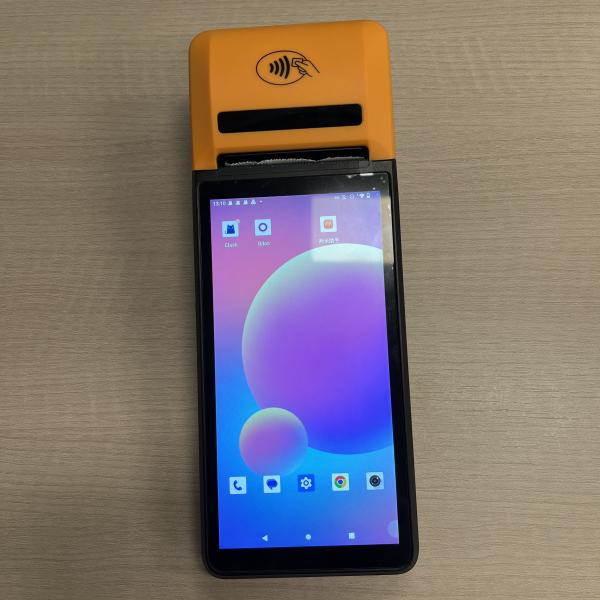 Buy Orange Android12/13 Handheld Pos Touchscreen Five Point Capacitive at wholesale prices