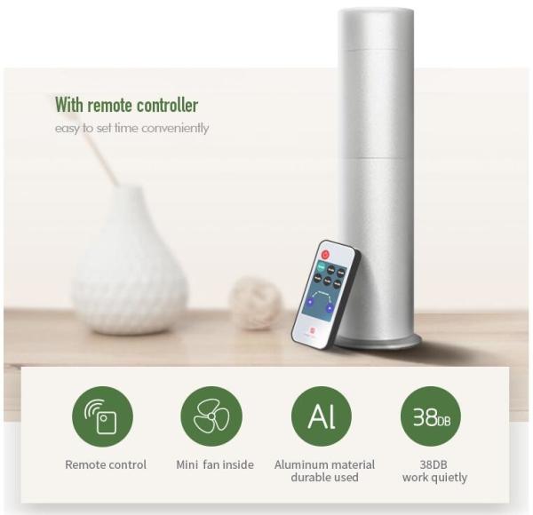 Buy 130ML Red Portable Electric Room Aroma Diffuser With Remote Control Home Use at wholesale prices