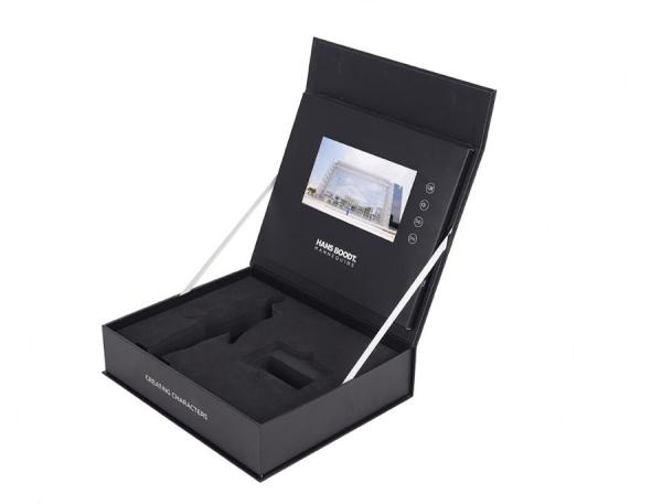 Buy OEM design LCD display video box custom print LCD video gift box with auto play video function at wholesale prices