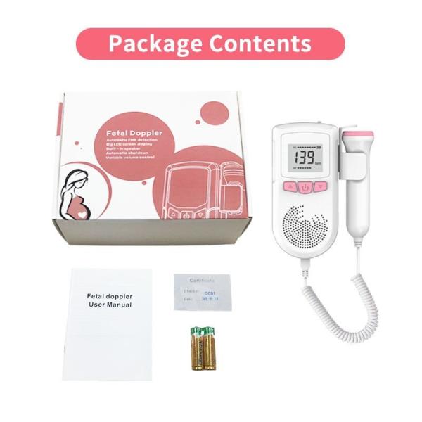 Home Pregnancy Heartbeat Monitor,Accurate Heart Doppler Fetal Monitoring Machine Non Invasive Ease Parental Anxiety