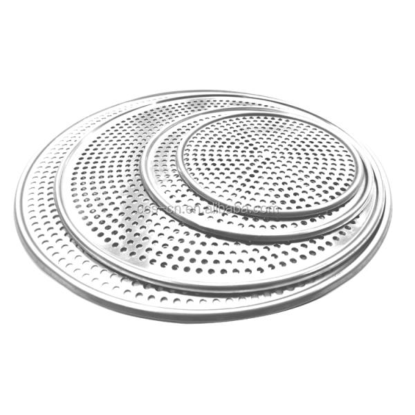 12 inch mesh perforated pizza tray perforated pizza pan punched pizza tray