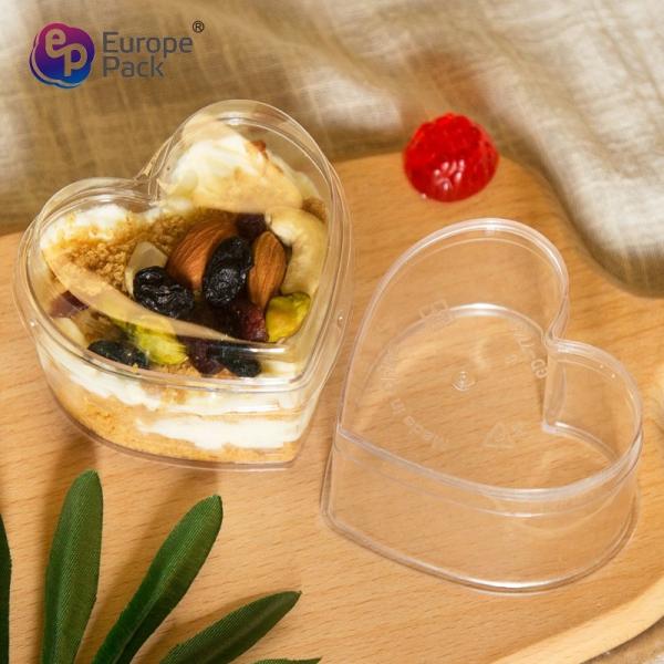 Buy Recyclable custom size color clear container plastic heart shaped boxes for candy cookie at wholesale prices