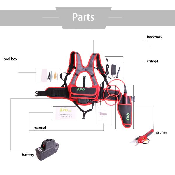 SWANSOFT Electric Pruning Shears 30mm Garden Tools Electric Pruning Shears Electric Pruner With Telescopic Rod