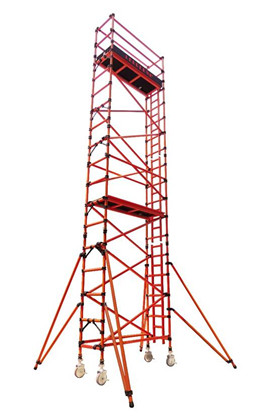 2-20m Insulated Scaffolding Mobile Fiberglass Scaffold Towers For Electrical Engineering