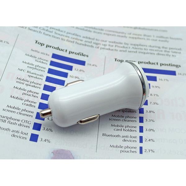 Fast 2.1A Mini USB Car Charger With LED Lamp Compatible For IOS Android