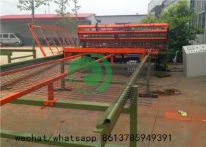 PLC Automatic Fencing Wire Making Machine , Wire Mesh Fencing Machine